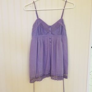 Flowy purple tank